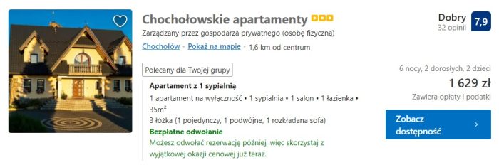 chochołowskie apartamenty