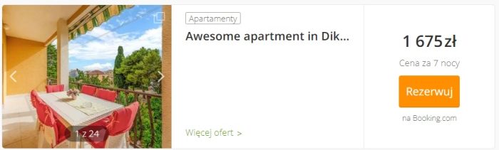 zadar apartament