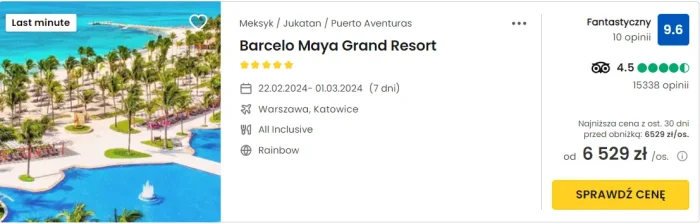 oferta hotelu Barcelo Maya Grand