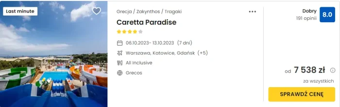 Caretta Paradise Grecja
