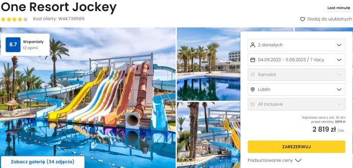 One Resort Jockey Tunezja