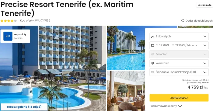 Precise Resort Tenerife Hiszpanii