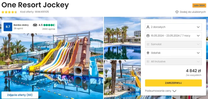 One Resort Jockey Tunezja hotel