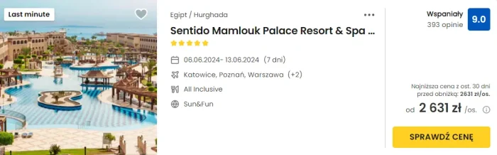 Sentido Mamlouk Palace Resort & Spa w Hurghadzie - opinie i ceny