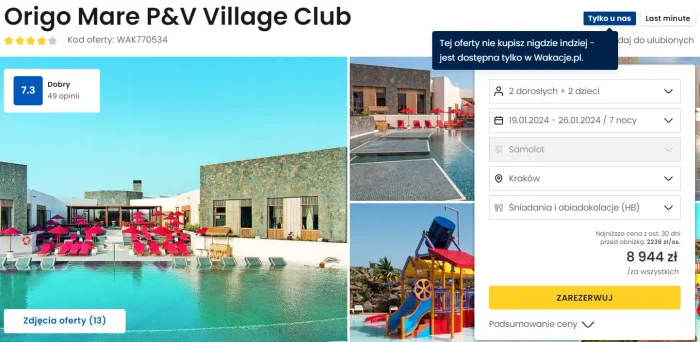 Origo mare p&v village club 