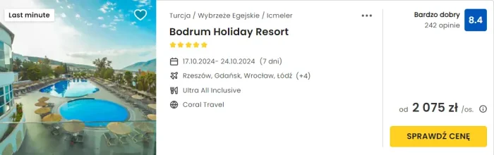 oferta hotelu Bodrum Holiday Resort w Turcji ceny