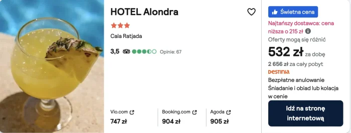 Hotel na Majorce