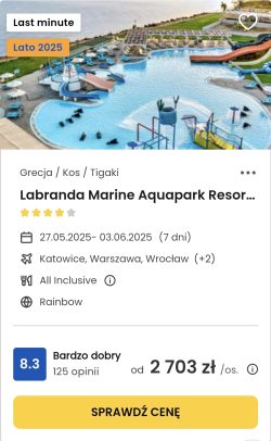 oferta hotelu Labranda Marine Aquapark Resort na Kos ceny