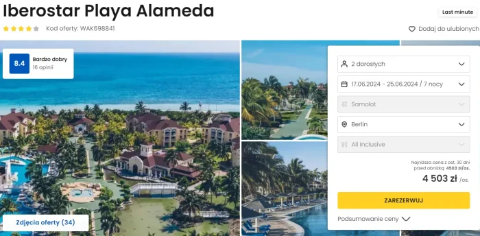 oferta hotelu Iberostar Playa Alameda w Dominiaknie ceny