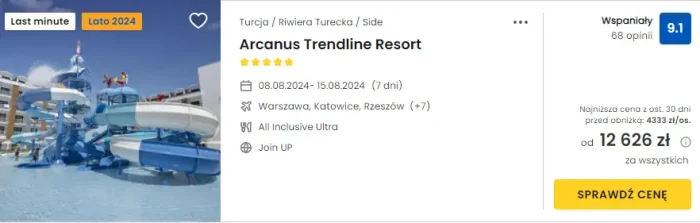 Oferta hotelu Arcanus Trendline Resort