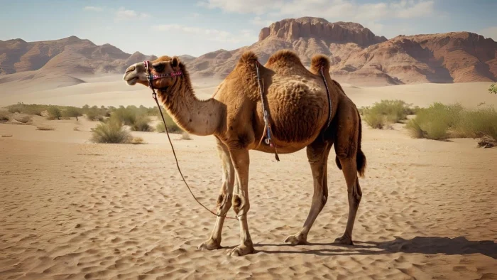 wielbłąd na pustyni