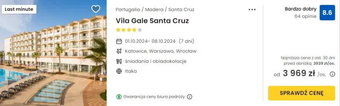 oferta hotelu Vila Gale Santa Cruz ceny