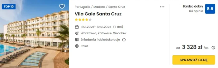 oferta hotelu Vila Gale Santa Cruz ceny