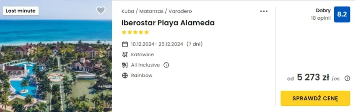 Oferta hotelu Iberostal Playa Alameda na Kubie