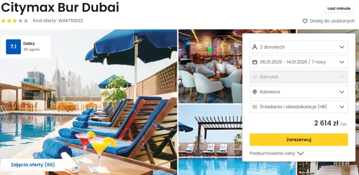 oferta hotelu Citymax Bur Dubai ceny