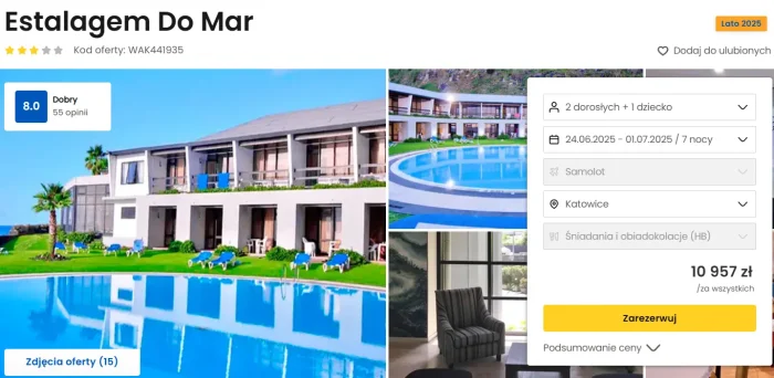 oferta hotelu Estalagem Do Mar na Maderze ceny