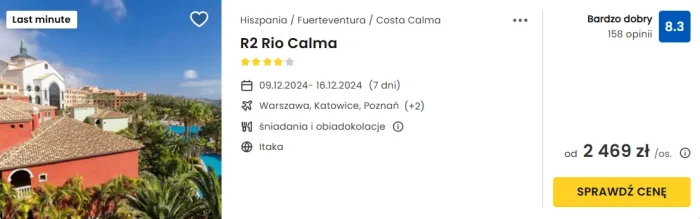 oferta hotelu R2 Rio Calma ceny